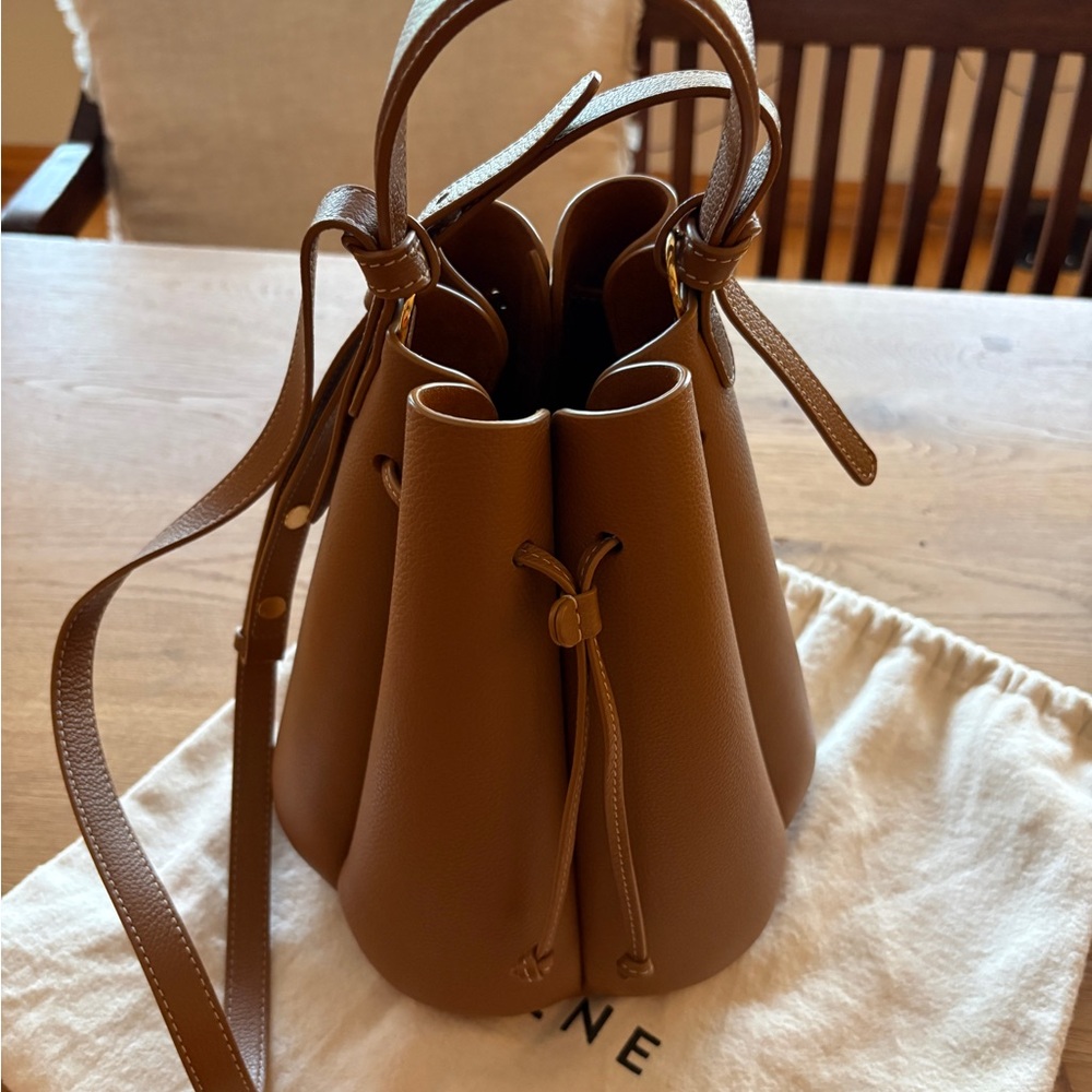 Polène Numéro Huit bag, edition textured camel